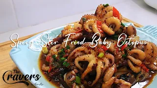 Spicy Stir Fried Baby Octopus