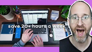 4 ONE-MINUTE Habits That Save Me 20+ Hours a Week - Time Management For Busy People | My REACTION