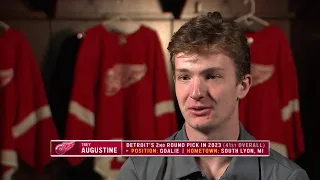 Trey Augustine at Red Wings Development Camp