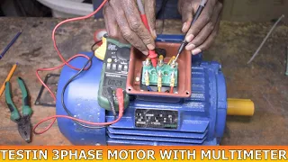 how to test 3 phase motor with multimeter