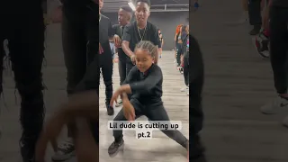 Lil dude cutting it up to Dababy Shake Sumn pt 2 #shakesumn #dababy #fyp