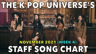 TOP 70 • THE K POP UNIVERSE'S STAFF SONG CHART (NOVEMBER 2021 - WEEK 4)