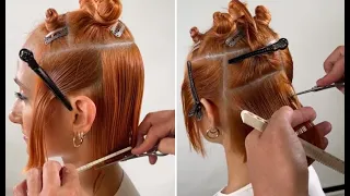 Perfect Textured bob Haircut & Hairstyles Tutorial Step By Step | Layered Cutting Techniques