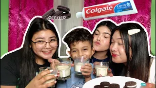 OREO & TOOTHPASTE PRANK ON WALLAD AND KRENG!!