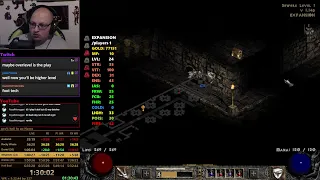 Diablo 2 LOD HC Hell Speedrun - WR ATTEMPTS - Necromancer - Episode 101