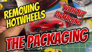 How to Remove Hotwheels Without Damaging the Card and Blister Pack.