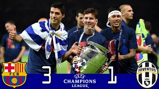 Barcelona 3×1 Juventus | U.C.L Final 2015 | Extented Highlights & Goals