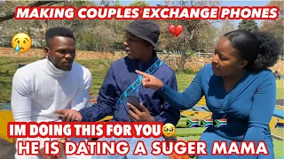 Making couples switching phones for 60sec 🥳( 🇿🇦SA EDITION )| new content |EPISODE 42 |