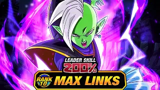 REALLY GOOD EZA!!! LEVEL 10 LINKS 100% EZA INT ZAMASU! (DBZ: Dokkan Battle)