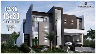 House Design | Modern House Design | 13x20m 2 Storey | 4 Bedrooms