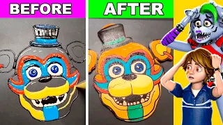 MOST INSANE FNAF Pancake ART EVER ! REACT with Roxanne Wolf and Gregory