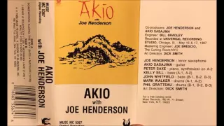 Akio Sasajima with Joe Henderson - Somewhere Along the Way (1988) Cassette Tape Rip
