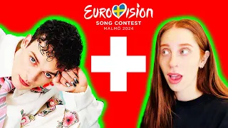 LET'S REACT TO SWITZERLAND'S SONG FOR EUROVISION 2024 // NEMO "THE CODE"