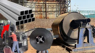Amazing Manufacturing of Square Steel pipe ||Mass Production process square steel pipe.