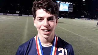 post game interview w/ Anthony DiFalco, Franklin Regional after winning WPIAL boys 3A soccer title