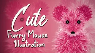 How To Draw Cute Furry Mouse Adobe Illustrator tutorial  | Zee Designs