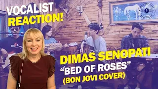 Vocalist Reacts to Dimas Senopati - Bon Jovi - Bed Of Roses (Acoustic Cover)