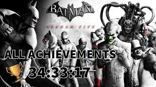 Batman: Arkham City All Achievements Speedrun WR 34:33:17 (Part 1/4) (8/4/19)