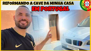 COMEÇOU AS OBRAS NA CAVE DA MINHA CASA EM PORTUGAL - (Conrado Vlogs)