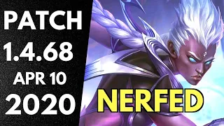 🔥 KARRIE NERFED TRUE DAMAGE | Patch 1.4.68 RECAP APR 10 2020 | Mobile Legends