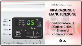 LG air conditioners | Troubleshooting - Error Code CH05 - Communication error