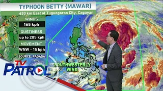 Bagyong Betty ibinaba sa 'typhoon' category | TV Patrol
