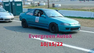 Honda Civic EJ1 at Evergreen Speedway AutoX 10/15/22