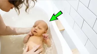 While bathing her son, the mother noticed something strange and called the police!