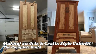 Arts & Crafts Flared Leg Cabinet - The Complete Build