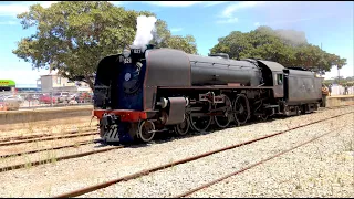 Onboard The "Duke Of Edinburgh" 620 Class Steam Locomotive in Australia  (4K and Full Sounds)