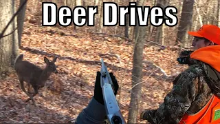 DEER DRIVES at CLOSE RANGE! (DEER DOWN) - PA Rifle Hunting