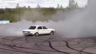 Mercedes W123 Superturbo Brunout MB SpringMeet 2015