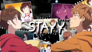 Justin Bieber - Stay Anime Typography Edit | Mizuhara X Kazuya | Rent a Girlfriend | Alight Motion