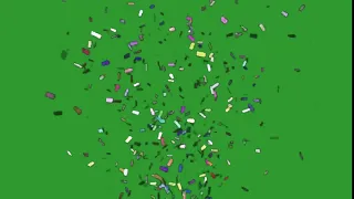 Confetti Green screen