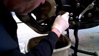 Yamaha XJ6 Oil and Filter Change