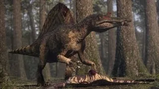 Spinosaurus vs Carcharodontosaurus | The balance of power  | Planet Dinosaur | BBC