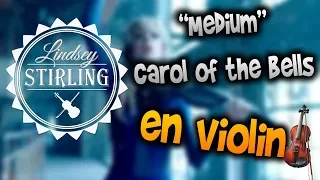 lindsey stirling - carol of the bells en Violín|How to Play,Tutorial,Tab,sheet music,Como Tocar|Manu