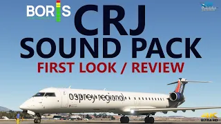 Boris Audio Works CRJ Soundpack for the Aerosoft CRJ 550/700/900/1000 - First Look [4K]