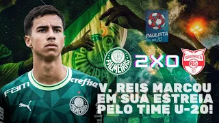 Vitor Reis e Juninho marcam, Edney volta e Palmeiras vence o Atl. Guaratinguetá pelo Paulista U-20!