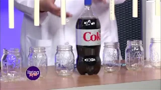 DIET COKE MENTOS GEYSER VOLCANO EXPERIMENT DIY | Mister C