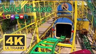 Wild Mouse Roller Coaster (4K) POV - Lagoon Amusement Park