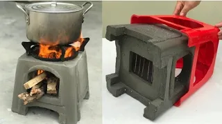 Make a traditional oven with a plastic chair!