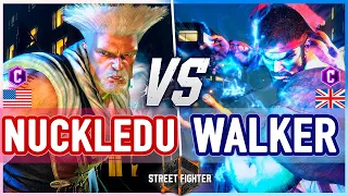 SF6 🔥 NuckleDu (Guile) vs Ending Walker (Ryu) 🔥 Street Fighter 6