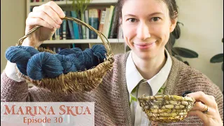 Marina Skua Podcast Ep 30 – Shawl knitting, British wool, foraged baskets, and rosemary cuttings