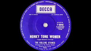 1969: The Rolling Stones - Honky Tonk Women - mono 45