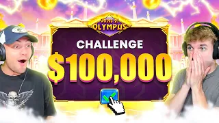 HUGE $100,000 CHALLENGE ON GATES OF OLYMPUS!