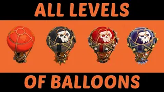 [Level 1 to Level 9] Balloons all level comparison | All levels showcase | Clash of Clans