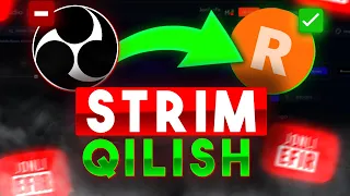 🔴YouTubeda STRIM qilish - Kuchsiz kompyuterda JONLI EFIR qilish