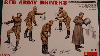 Фигурки водителей красноармейцев. Red army drivers (1/35 Miniart).