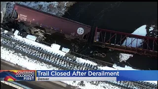 South Platte River Trail Remains Closed After Train Derailment